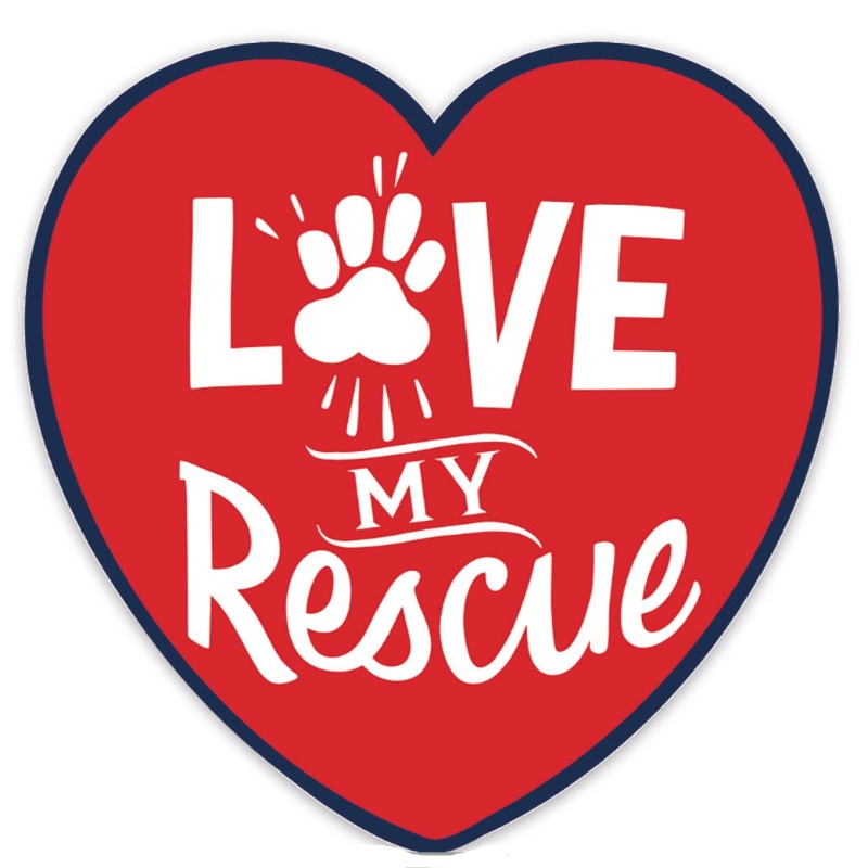 "Love My Rescue" Magnet - Southlake Paws