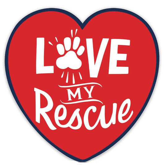 "Love My Rescue" Magnet - Southlake Paws