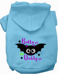 Load image into Gallery viewer, Batty for Daddy Halloween Pet Hoodie
