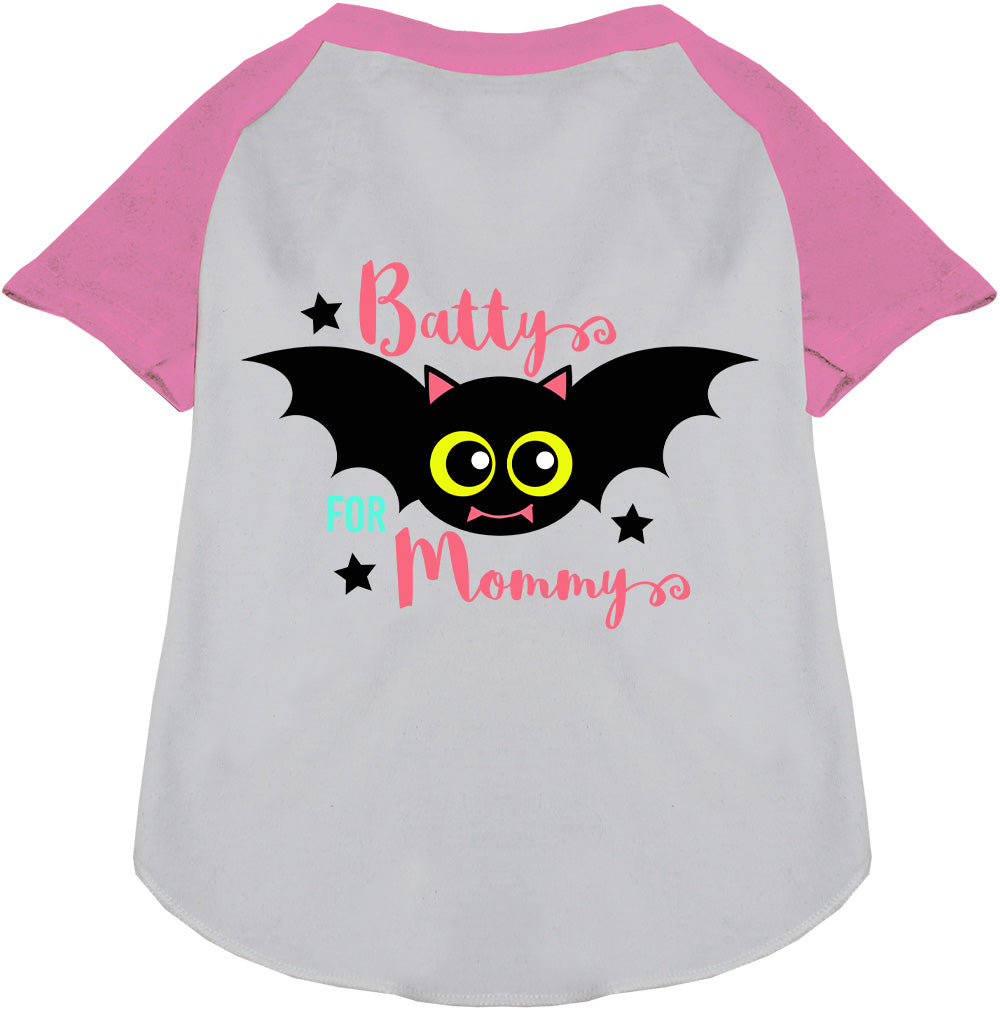 Batty for Mommy Pet Raglan Shirt