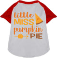 Load image into Gallery viewer, Little Miss Pumpkin Pie Pet Raglan Shirt
