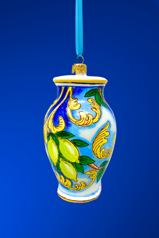 Campania Vase Polish Glass Ornament - Southlake Paws