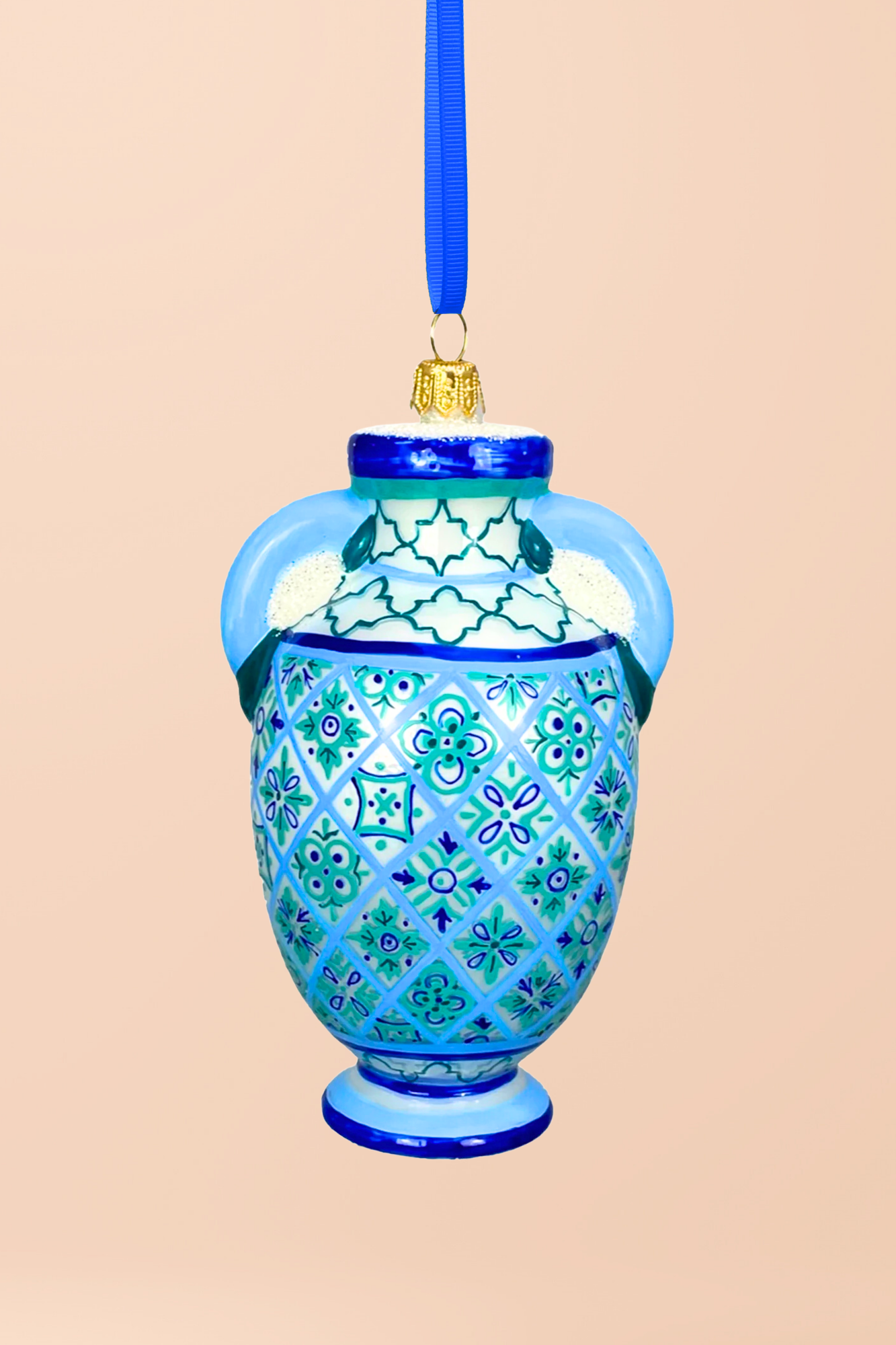 Napoli Vase Polish Glass Ornament - Southlake Paws