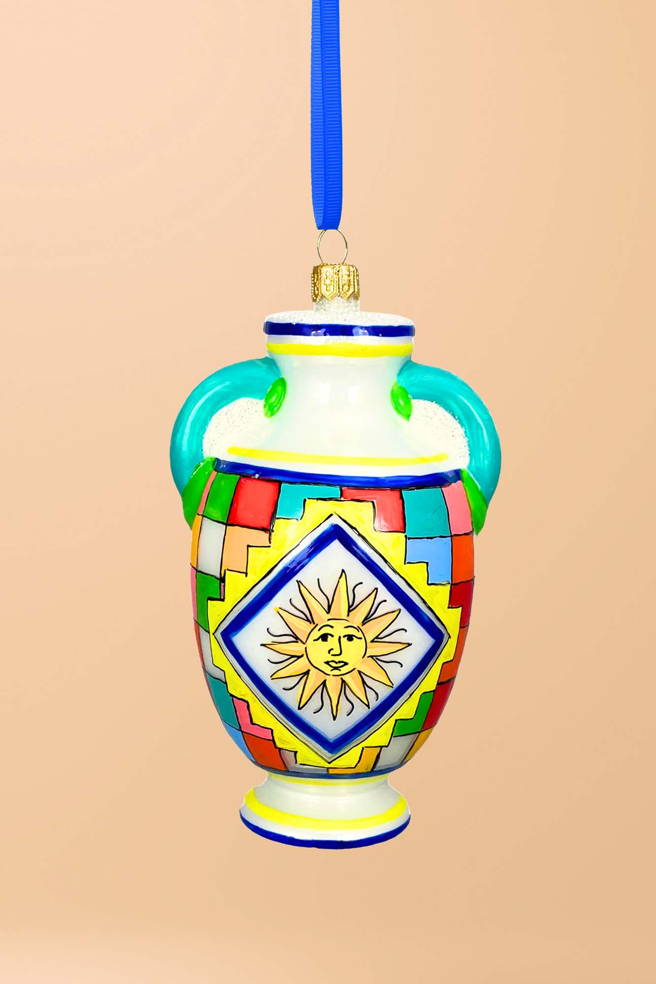 Vietri Sul Mare Vase Polish Glass Ornament - Southlake Paws
