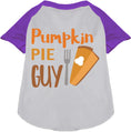 Load image into Gallery viewer, Pumpkin Pie Guy Pet Raglan Shirt
