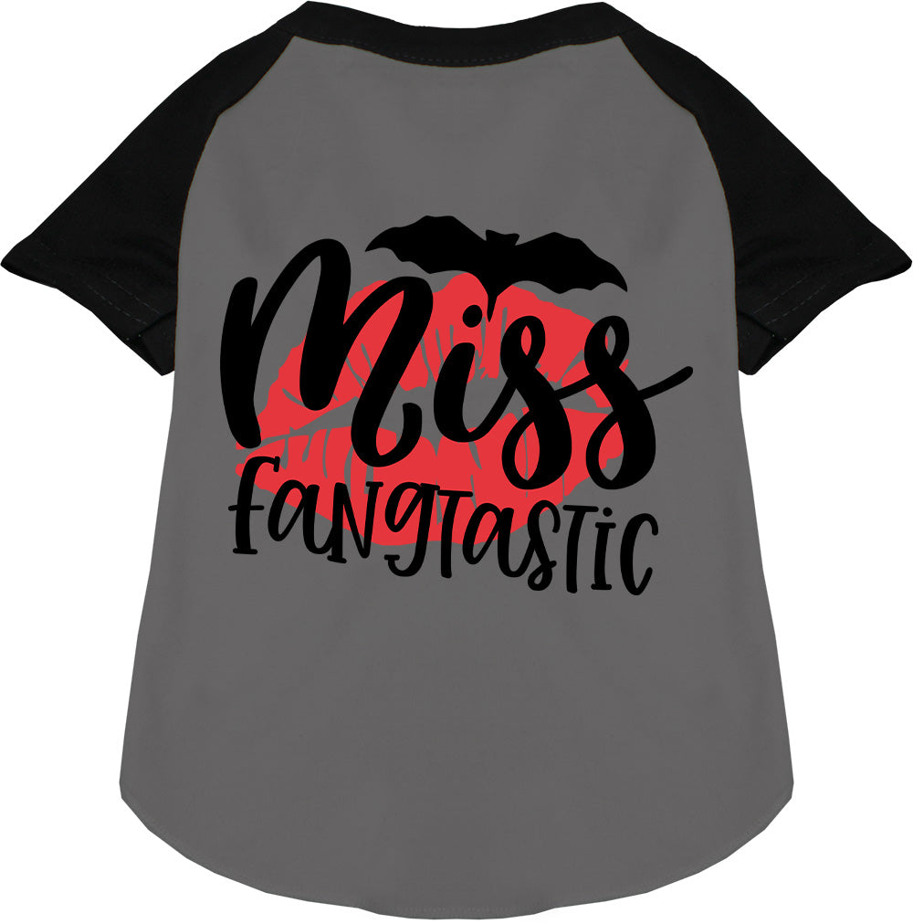 Miss Fangtastic Pet Raglan Shirt