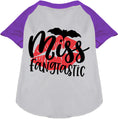 Load image into Gallery viewer, Miss Fangtastic Pet Raglan Shirt

