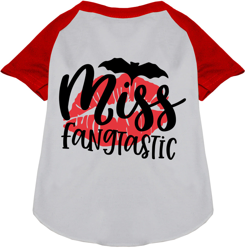 Miss Fangtastic Pet Raglan Shirt