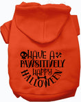 Load image into Gallery viewer, Pawsitively Happy Halloween Pet Hoodie
