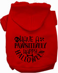 Load image into Gallery viewer, Pawsitively Happy Halloween Pet Hoodie
