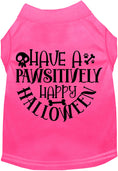 Load image into Gallery viewer, Pawsitively Happy Halloween Pet Shirt
