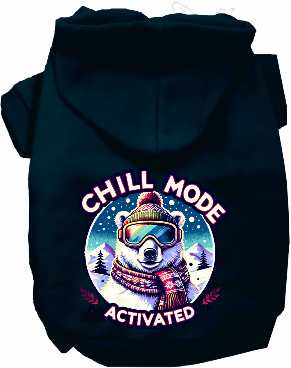 Chill Mode Activated Winter Pet Hoodie