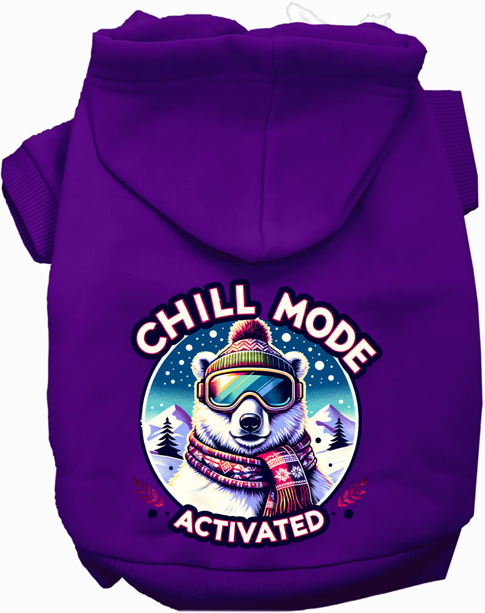Chill Mode Activated Winter Pet Hoodie
