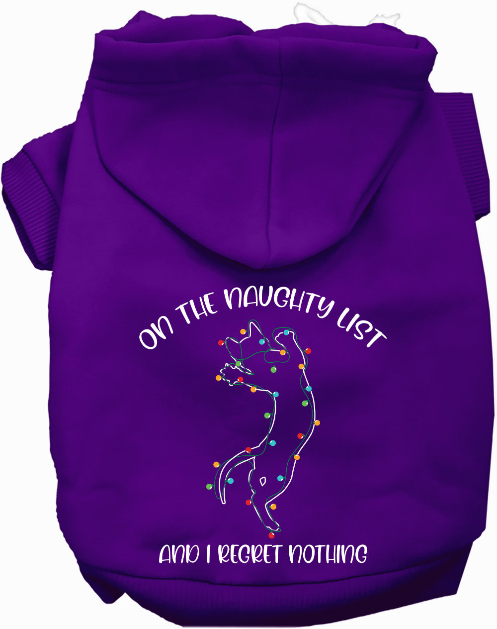 Kitty on the Naughty List Pet Hoodie