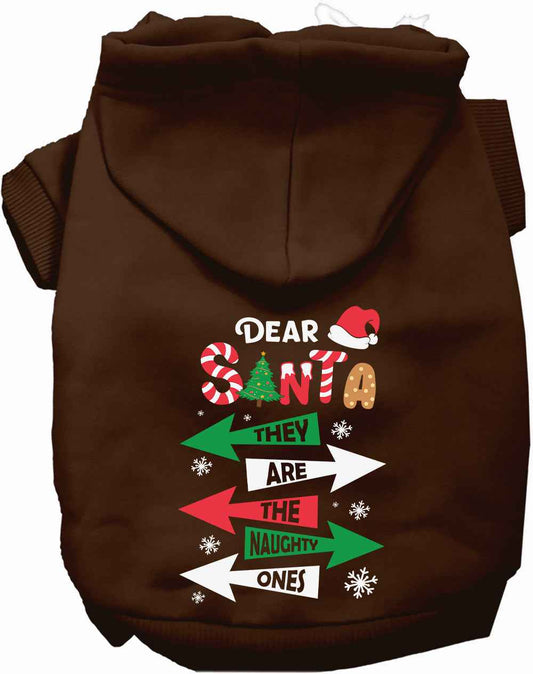 They're the Naughty Ones Christmas Pet Hoodie