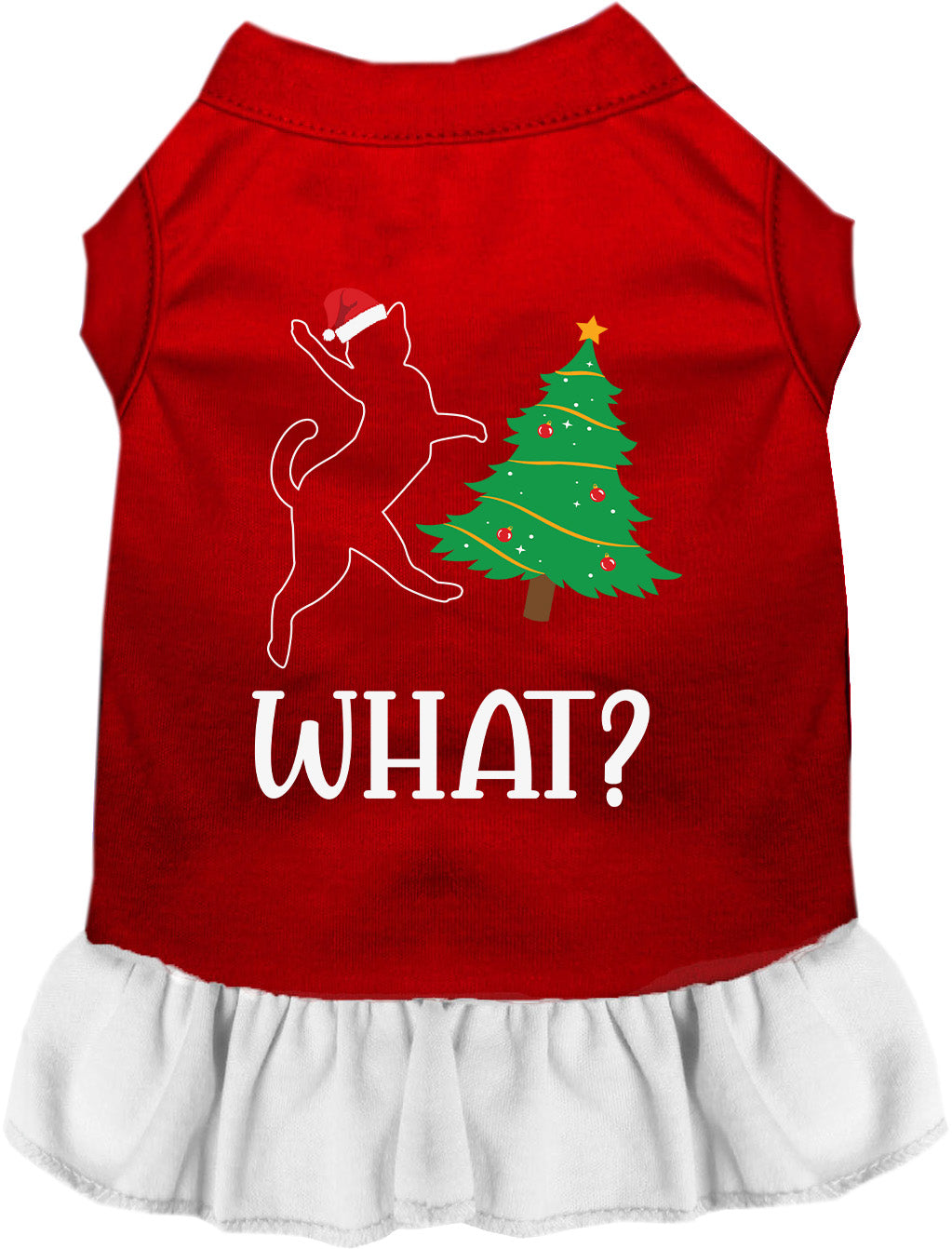 Kitty What Christmas Tree Pet Dress