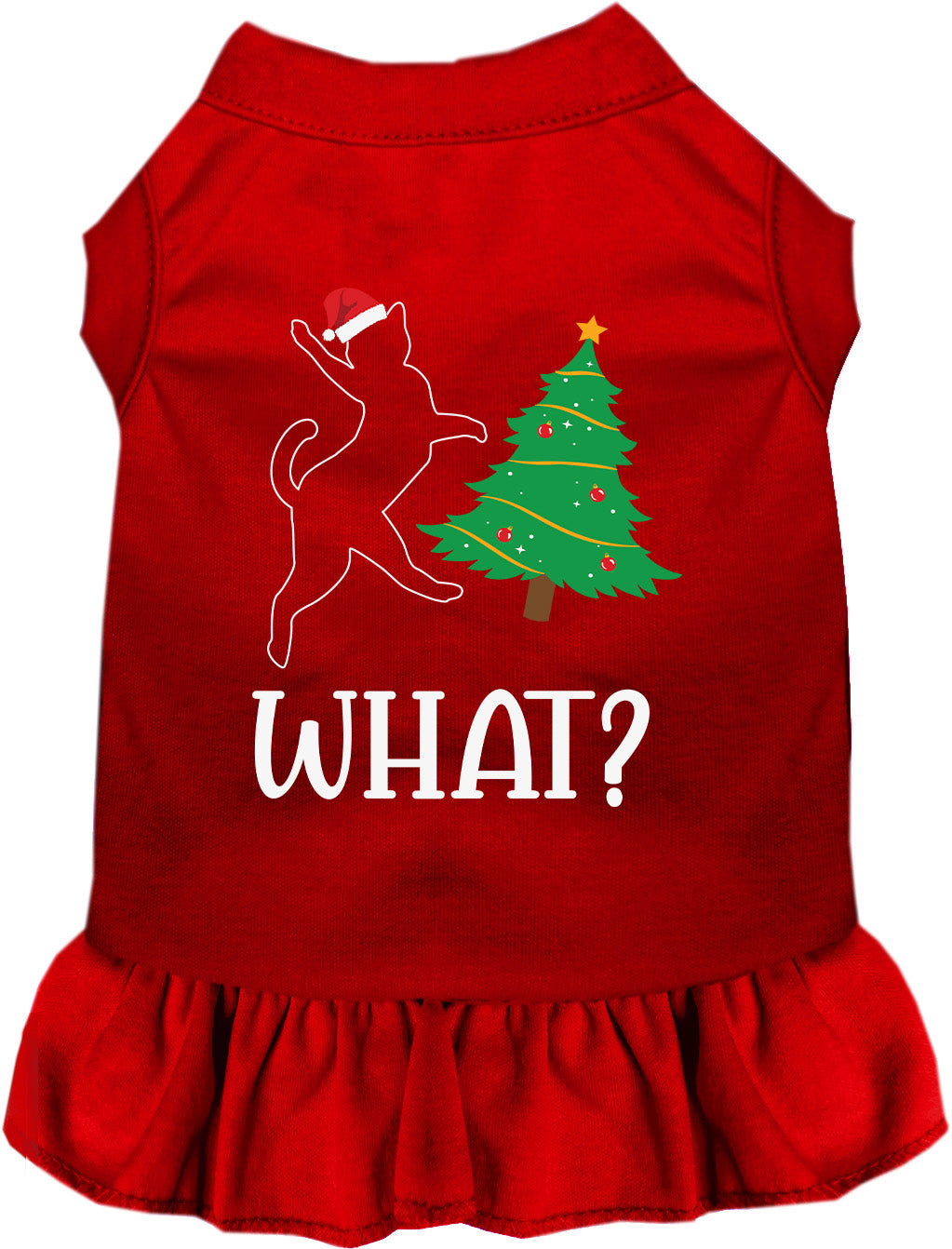 Kitty What Christmas Tree Pet Dress