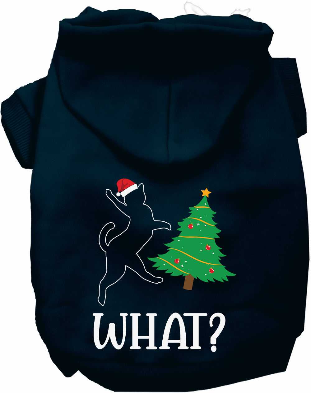 Kitty What Christmas Tree Pet Hoodie