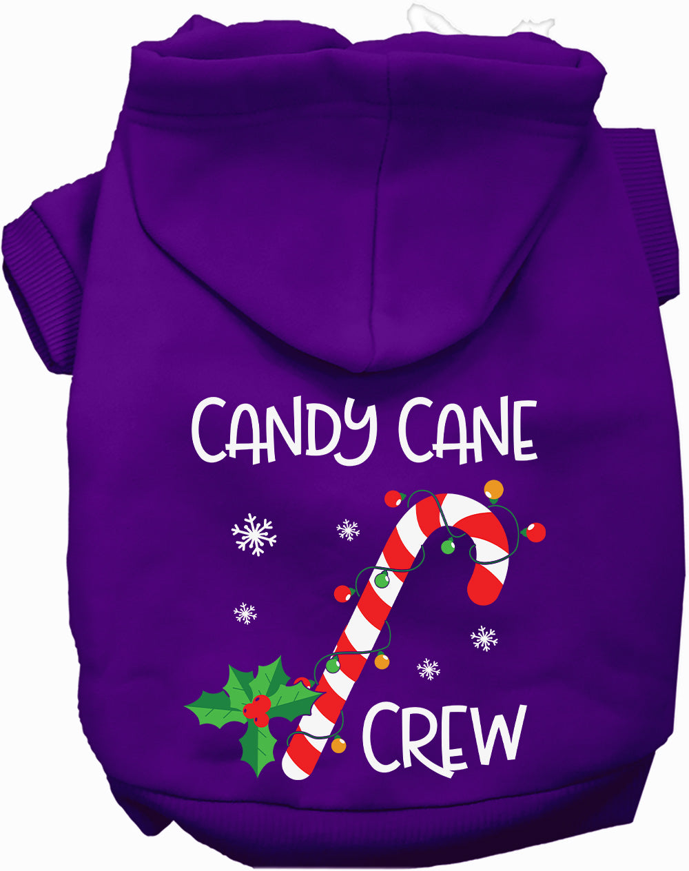 Candy Cane Crew Pet Hoodie