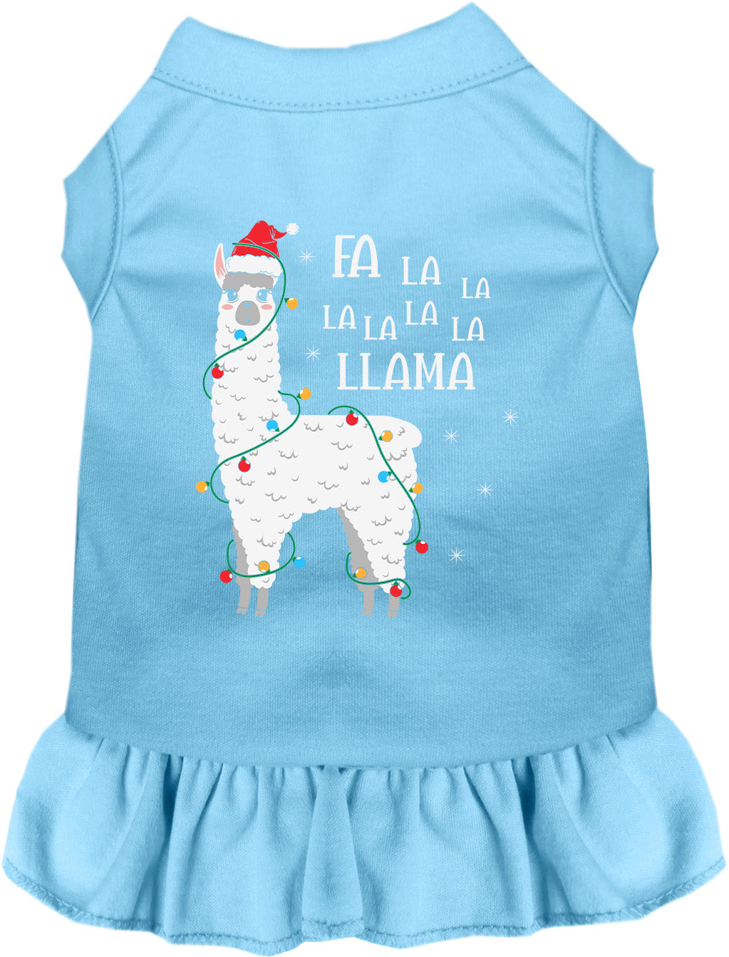 Falalala Llama Christmas Pet Dress