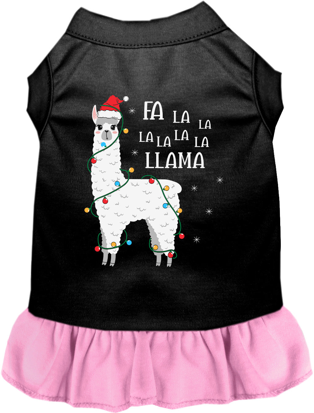 Falalala Llama Christmas Pet Dress