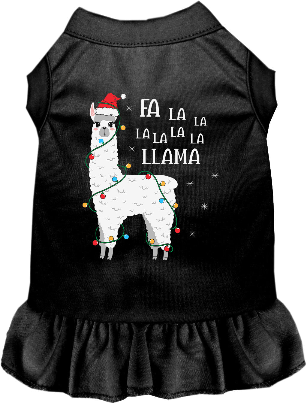 Falalala Llama Christmas Pet Dress