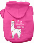 Load image into Gallery viewer, Falalala Llama Christmas Pet Hoodie
