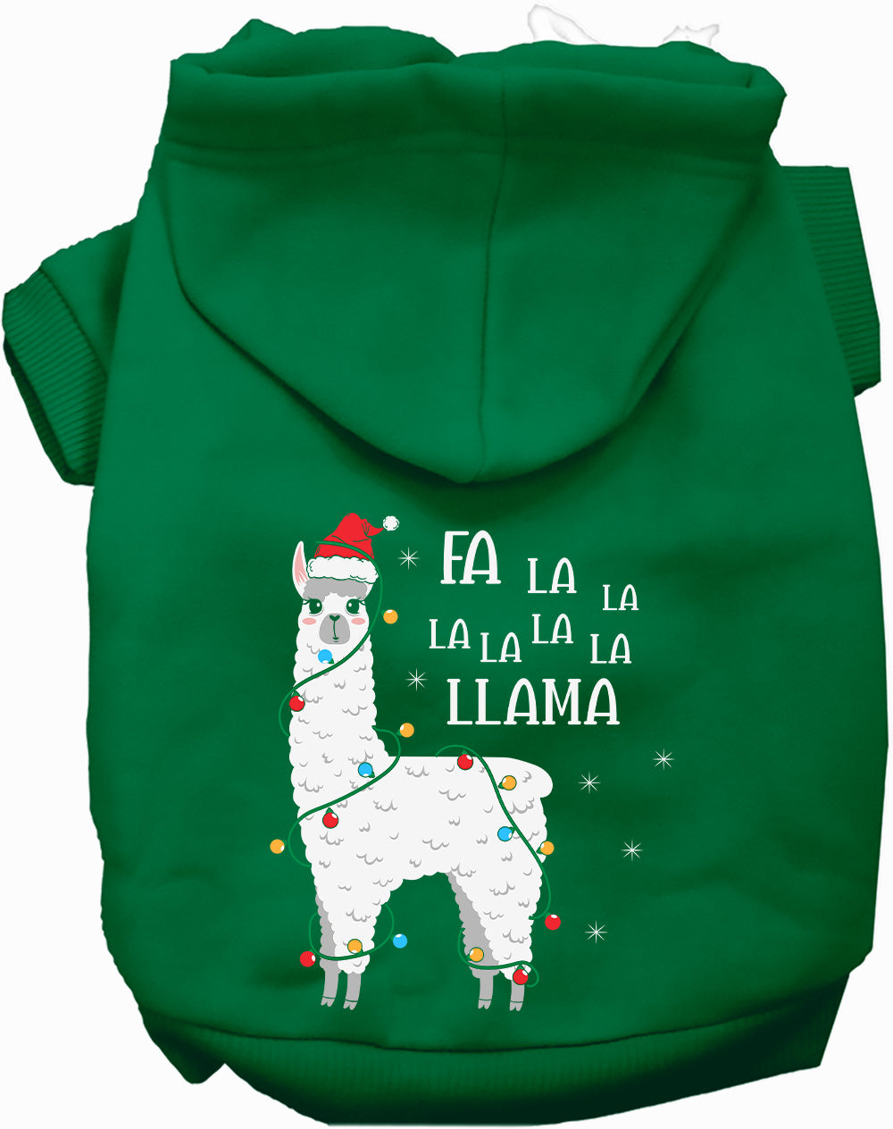 Falalala Llama Christmas Pet Hoodie