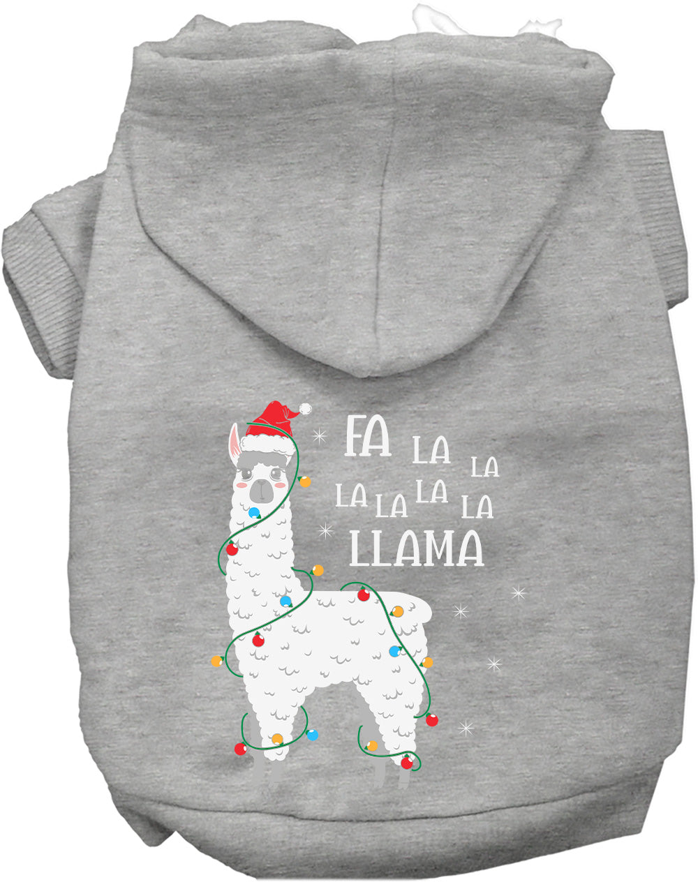 Falalala Llama Christmas Pet Hoodie