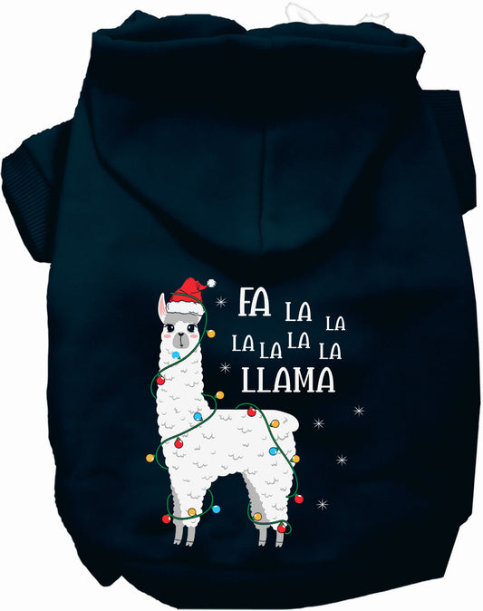Falalala Llama Christmas Pet Hoodie
