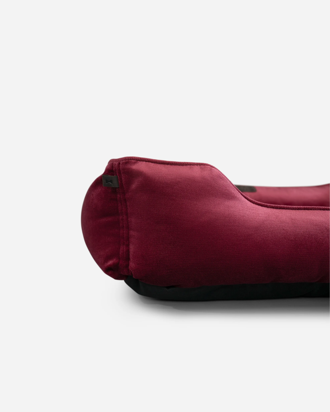 Bolster Beds Premium Chester & Lee | Vibrant Velvet Sleeper Dog Bed Wine