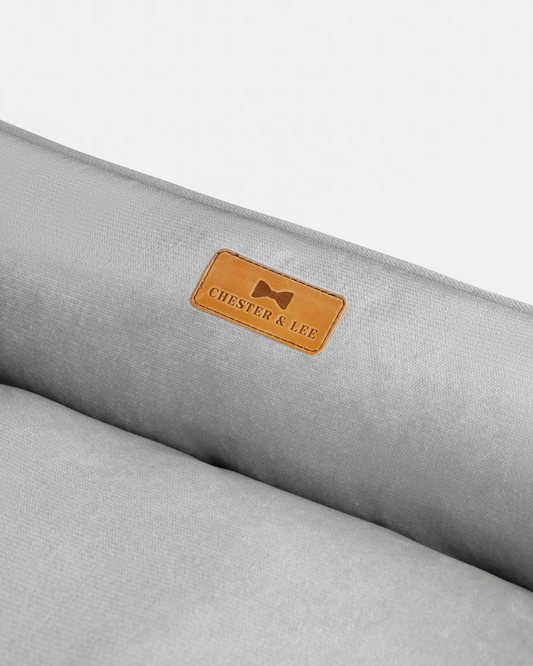 Chester & Lee | Classic Velvet Sleeper Dog Bed Gray - image 2