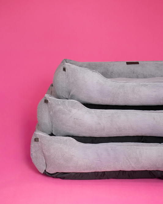 Chester & Lee | Fancy Corduroy Sleeper Dog Bed Gray - image 2