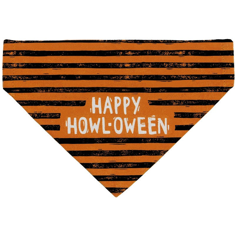Halloween Reversible Collar Bandana "Tricks for Treats" / "Happy Howl-oween" - Southlake Paws