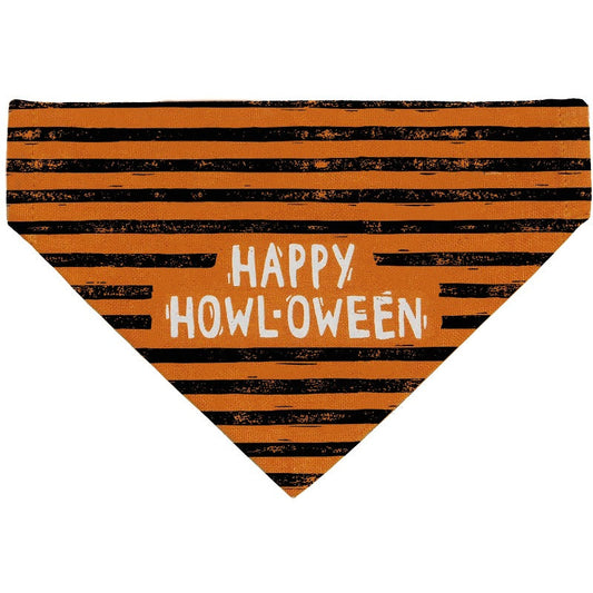 Halloween Reversible Collar Bandana "Tricks for Treats" / "Happy Howl-oween" - Southlake Paws