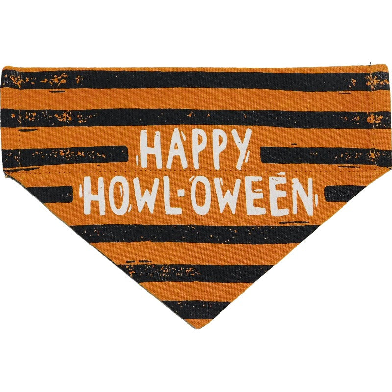 Halloween Reversible Collar Bandana "Tricks for Treats" / "Happy Howl-oween" - Southlake Paws