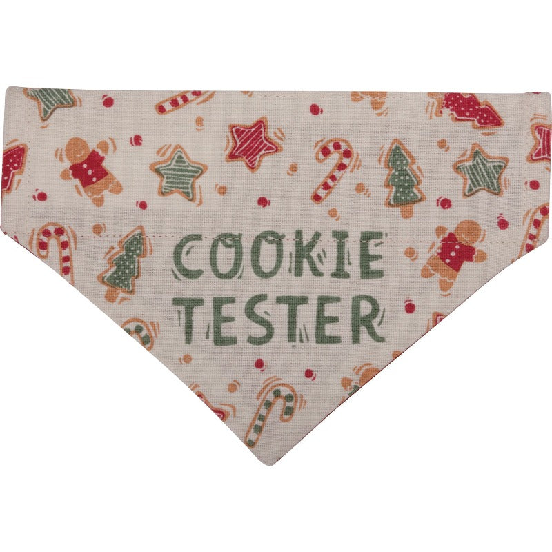 Christmas Reversible Dog Bandana "Cookie Tester" / "Wigglebutt" - Southlake Paws