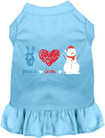 Load image into Gallery viewer, Peace, Love, and Snow Pet Dress
