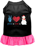 Load image into Gallery viewer, Peace, Love, and Snow Pet Dress
