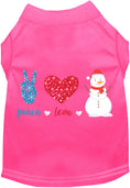 Load image into Gallery viewer, Peace, Love, and Snow Pet Shirt

