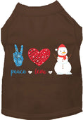 Load image into Gallery viewer, Peace, Love, and Snow Pet Shirt
