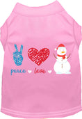 Load image into Gallery viewer, Peace, Love, and Snow Pet Shirt

