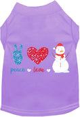 Load image into Gallery viewer, Peace, Love, and Snow Pet Shirt
