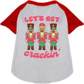 Load image into Gallery viewer, Let's Get Crackin' Pet Raglan Shirt
