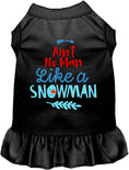 Load image into Gallery viewer, Ain't No Man Like a Snowman Pet Dress
