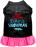 Load image into Gallery viewer, Ain't No Man Like a Snowman Pet Dress
