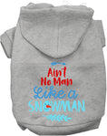 Load image into Gallery viewer, Ain't No Man Like a Snowman Pet Hoodie
