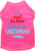 Load image into Gallery viewer, Ain't No Man Like a Snowman Pet Shirt
