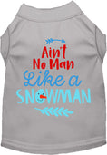 Load image into Gallery viewer, Ain't No Man Like a Snowman Pet Shirt
