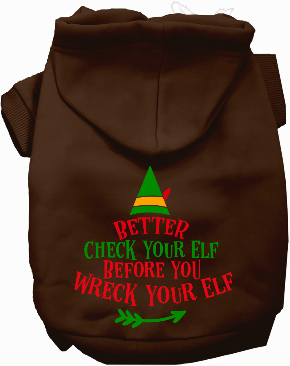 Check Your Elf Christmas Pet Hoodie